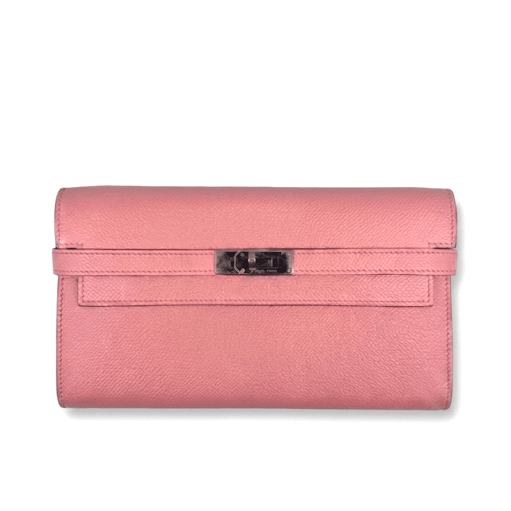 HERMES - Kelly Wallet Long - Rose Confetti - □R:2014