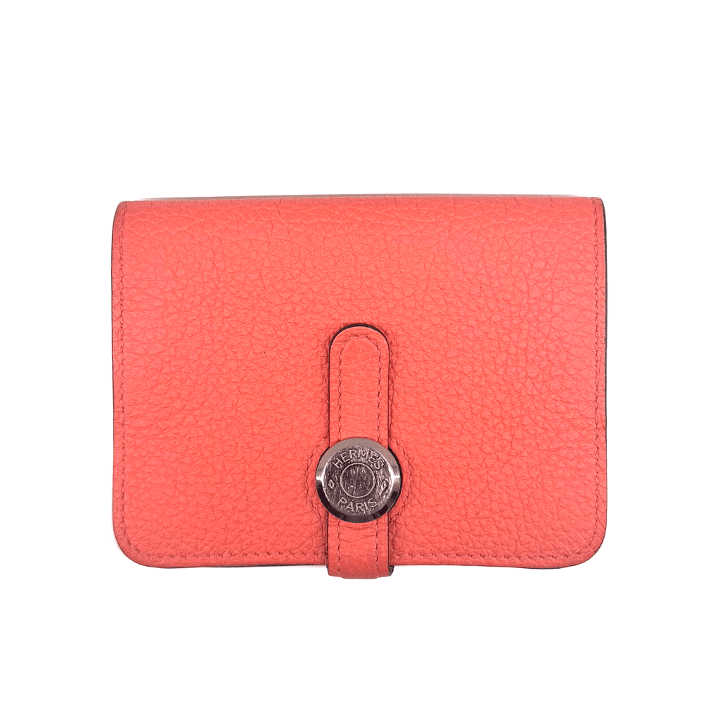 HERMES - Dogon Card case - Rose Texas - X:2016