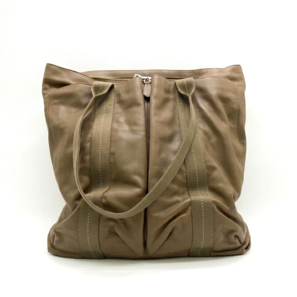 HERMES - Caravan Vertical Tote Bag - Vert Olive - □M:2009