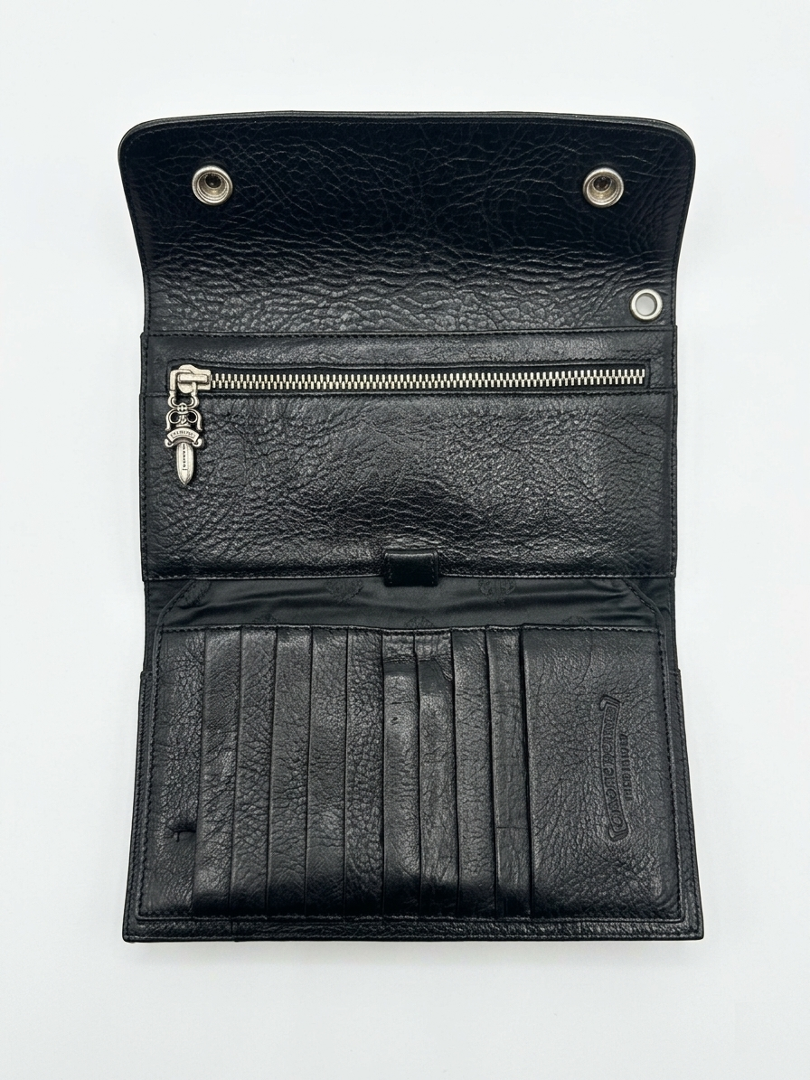 CHROME HEARTS - WAVE WALLET - BLACK