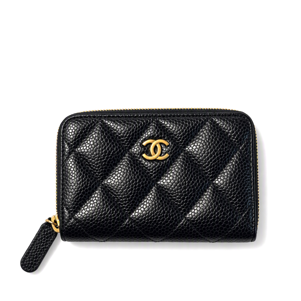CHANEL - Classic Zip Coin Purse - BLACK