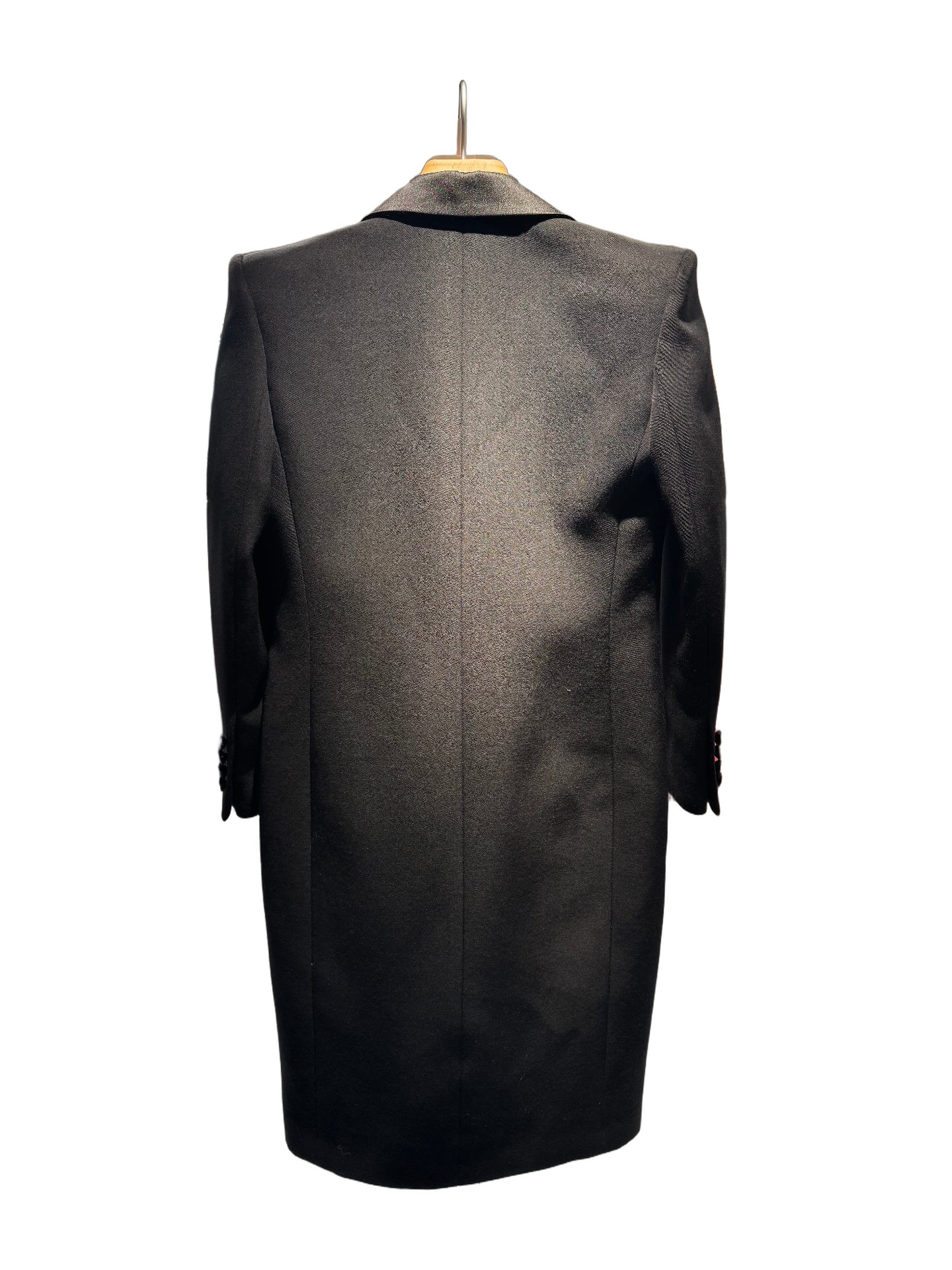 SAINT LAURENT PARIS - Tuxedo Dress Coat - BLACK 36