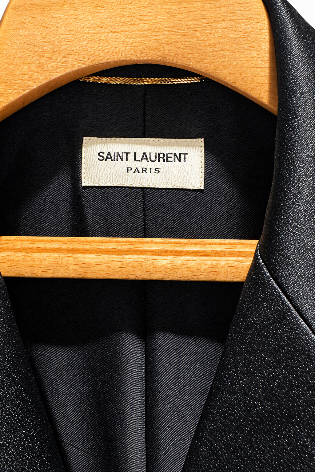 SAINT LAURENT PARIS - Tuxedo Dress Coat - BLACK 36