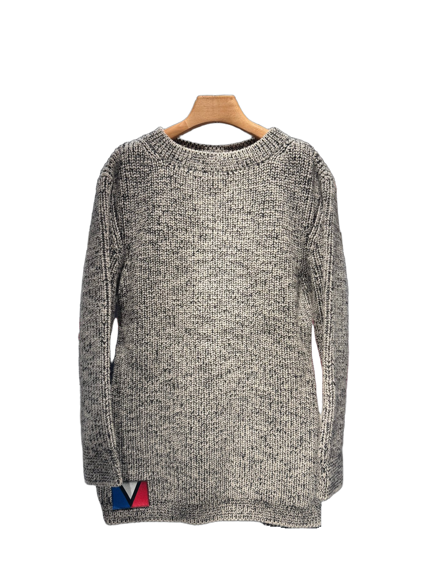 LOUIS VUITTON - Mix Knit Dress with Belt - GRAY Size S