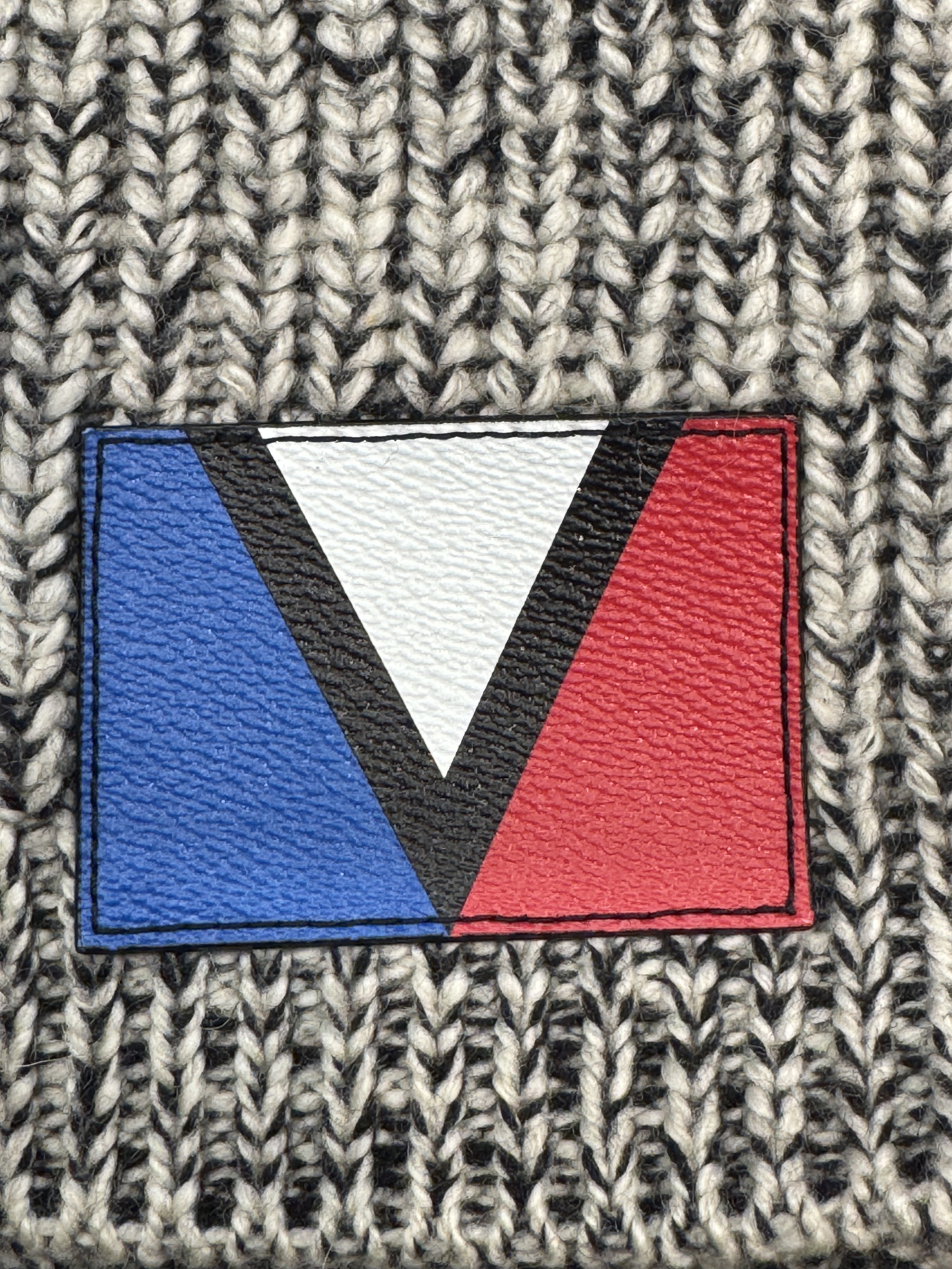 LOUIS VUITTON - Mix Knit Dress with Belt - GRAY Size S