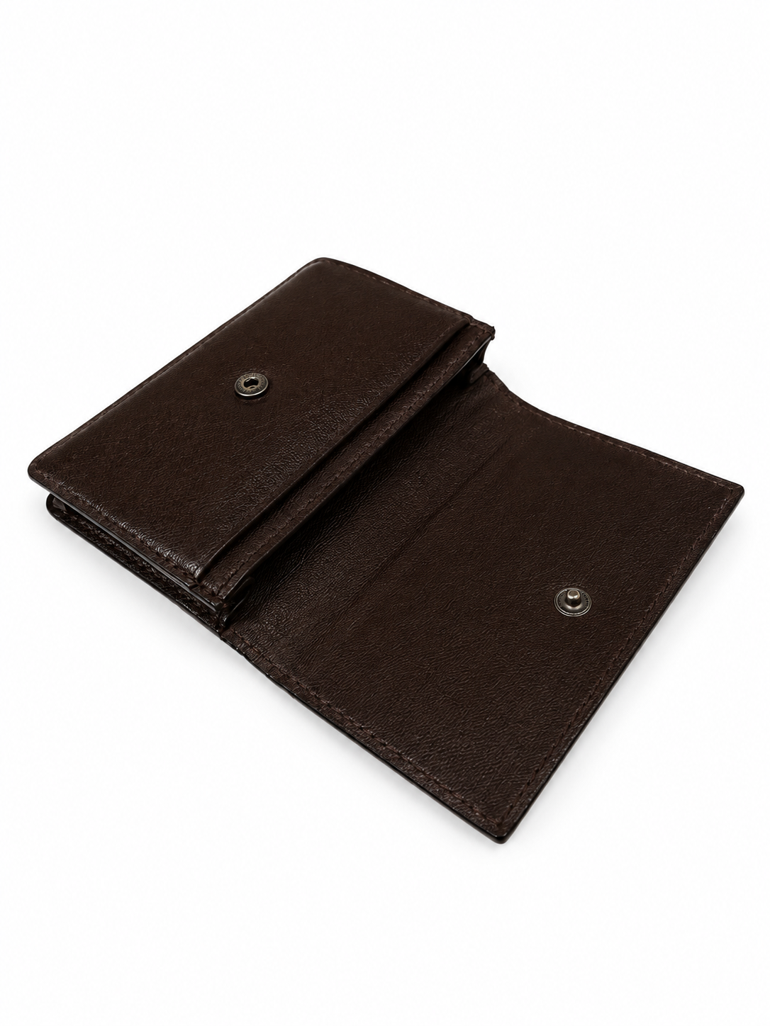 BOTTEGA VENETA - Intrecciato Business Card Case - BROWN