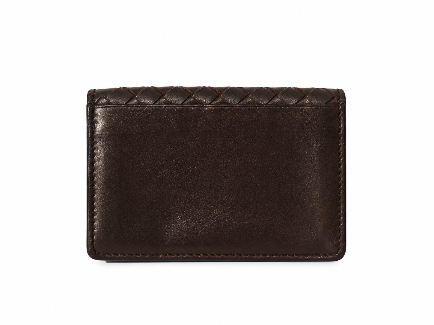 BOTTEGA VENETA - Intrecciato Business Card Case - BROWN